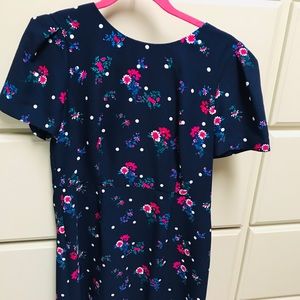 Draper James Navy Floral Dress